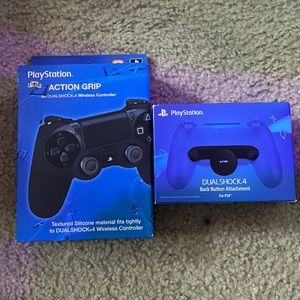 PS4 Controller Bundle (Action Grip and Back Button Attachment)